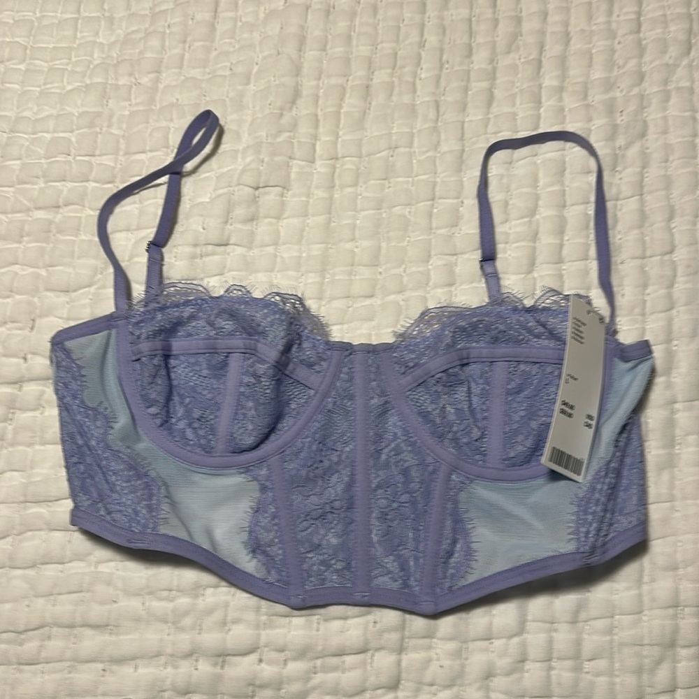 Urban outfitters cropped corset bra